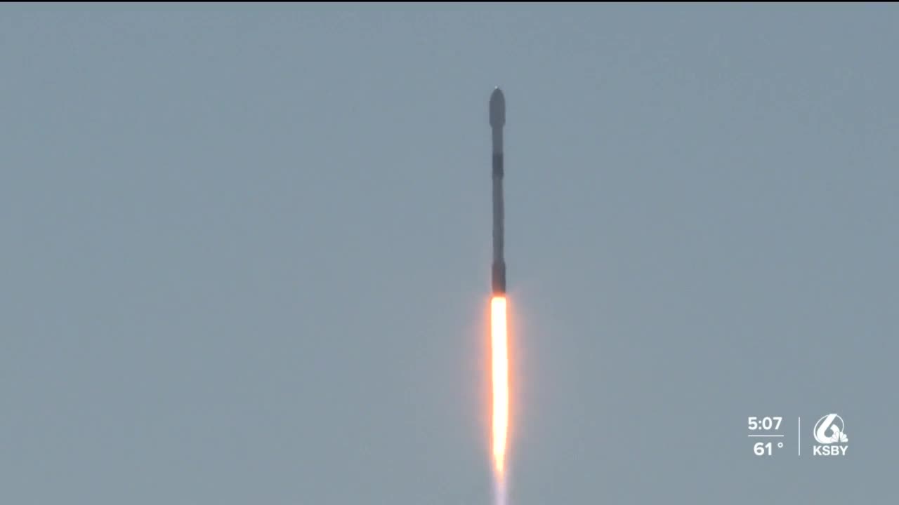 WATCH: Falcon 9 rocket launches from Vandenberg SFB
