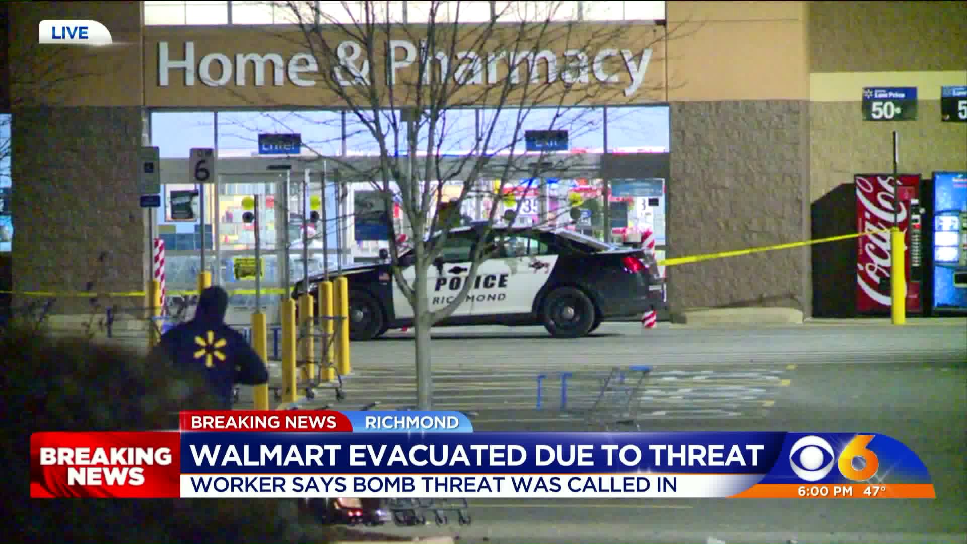 Richmond Walmart reopens after bomb threat evacuation