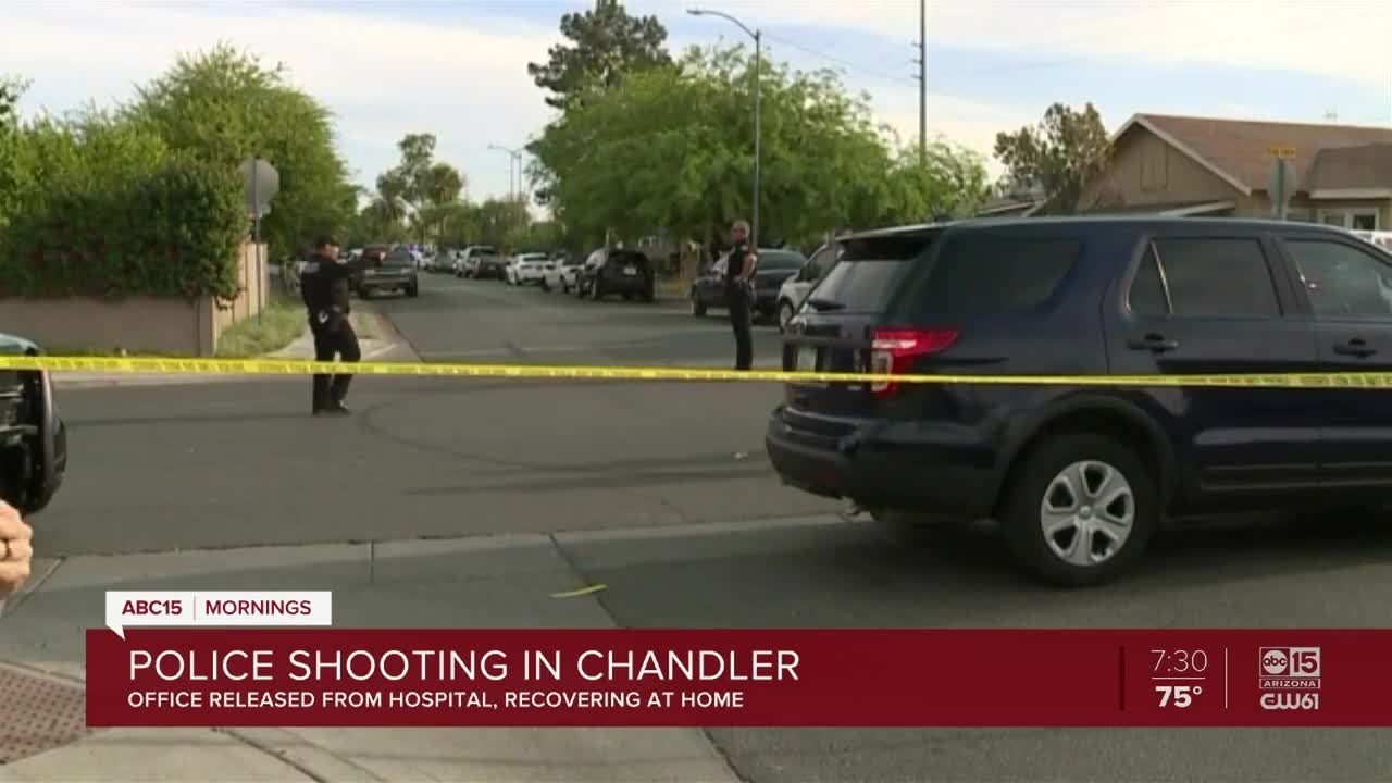 PD: Suspect shot 3 Chandler officers, set home on fire