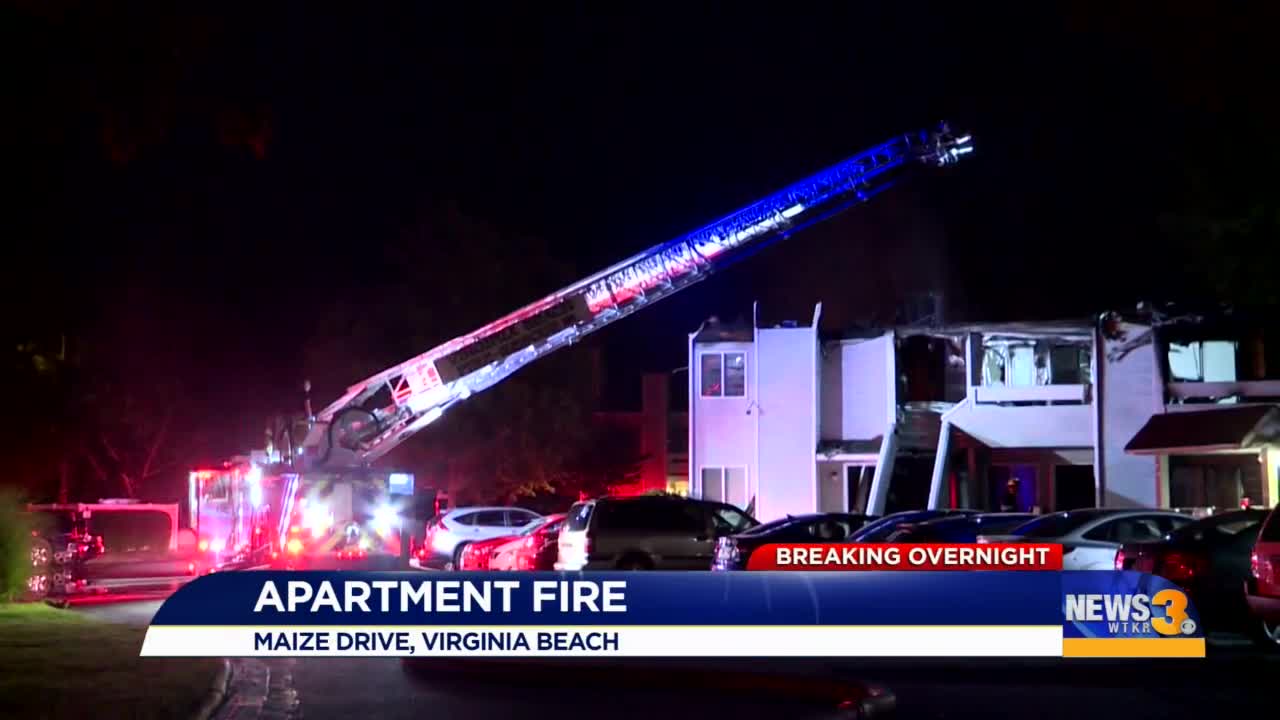 Residents in Va. Beach apartment fire knocked on doors to get everyone out