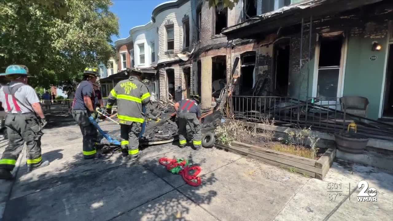 Arson investigation underway after three injured in North Baltimore