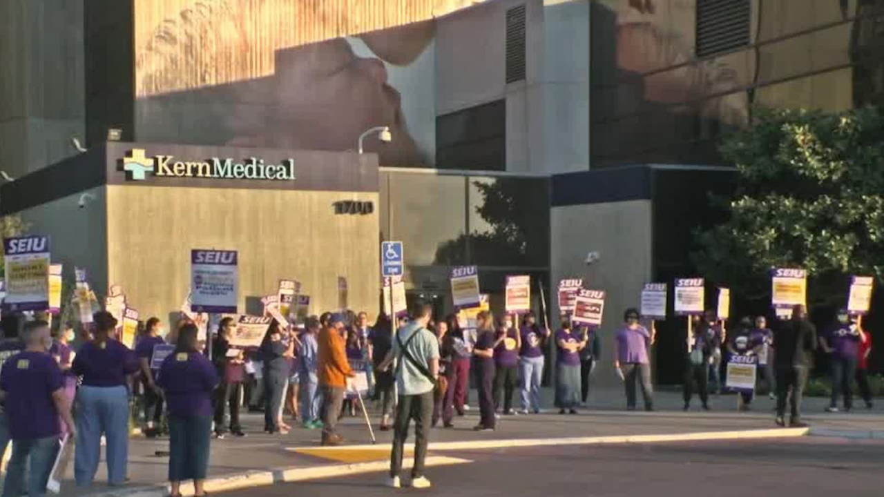 Kern County healthcare workers rally for better pay