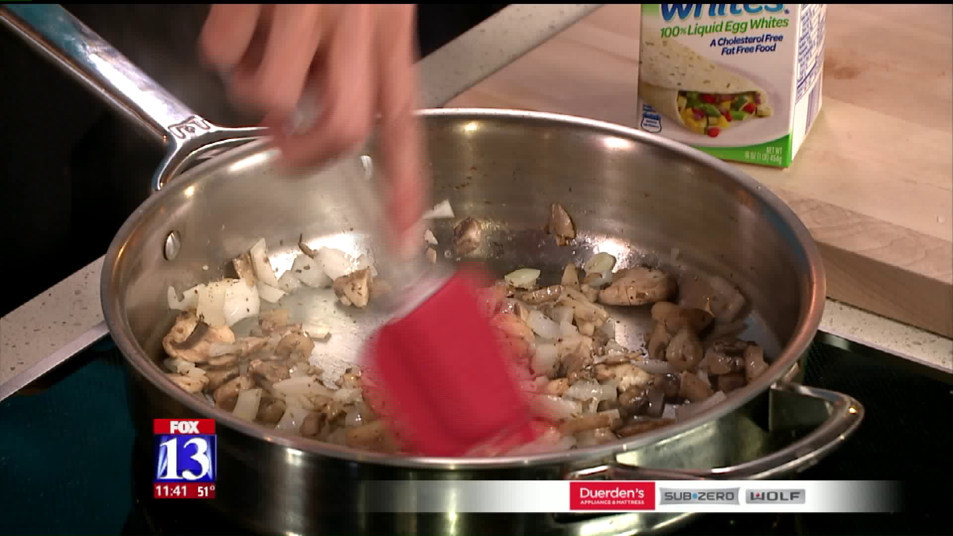 Spinach, Mushroom and Egg White Scramble