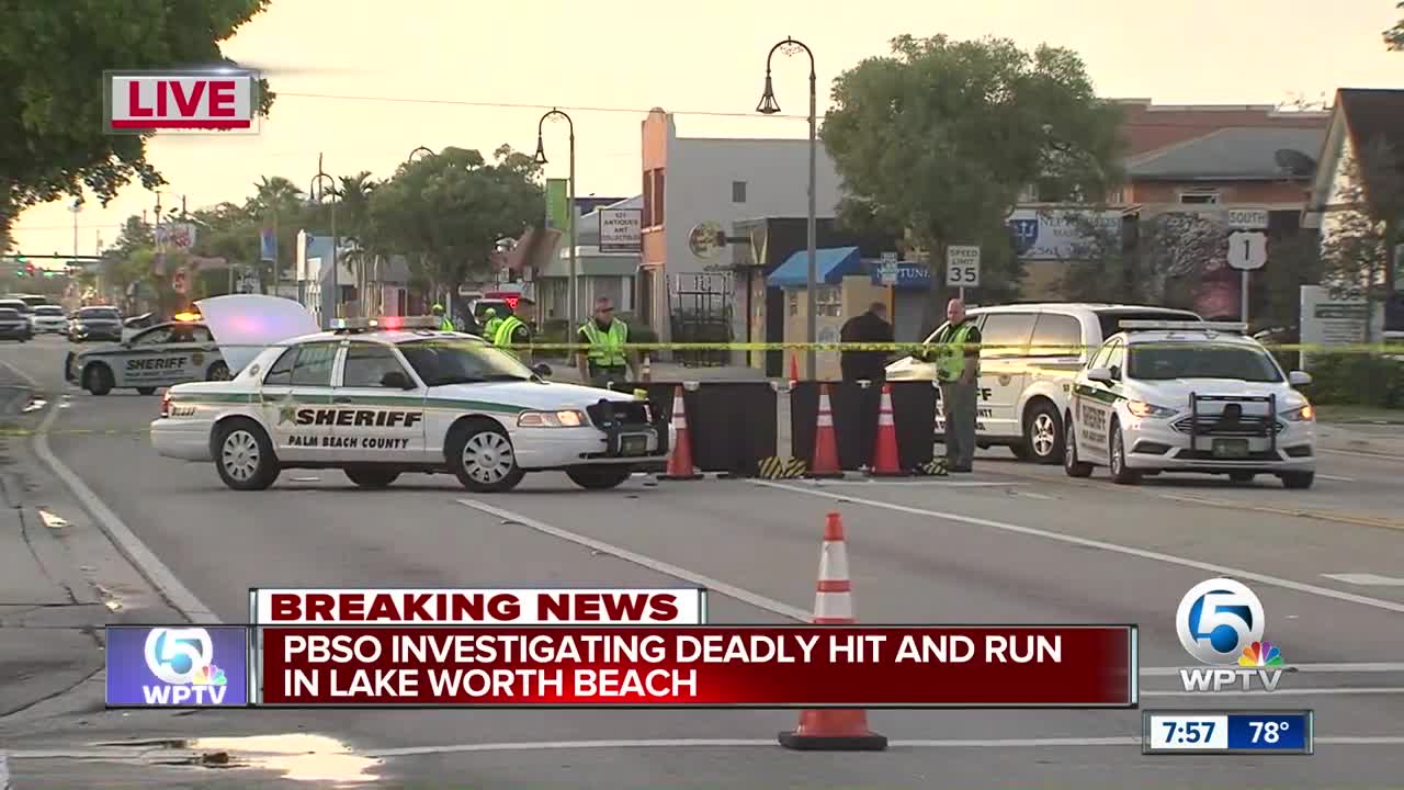 Pedestrian killed in Lake Worth Beach hit and run crash ID d