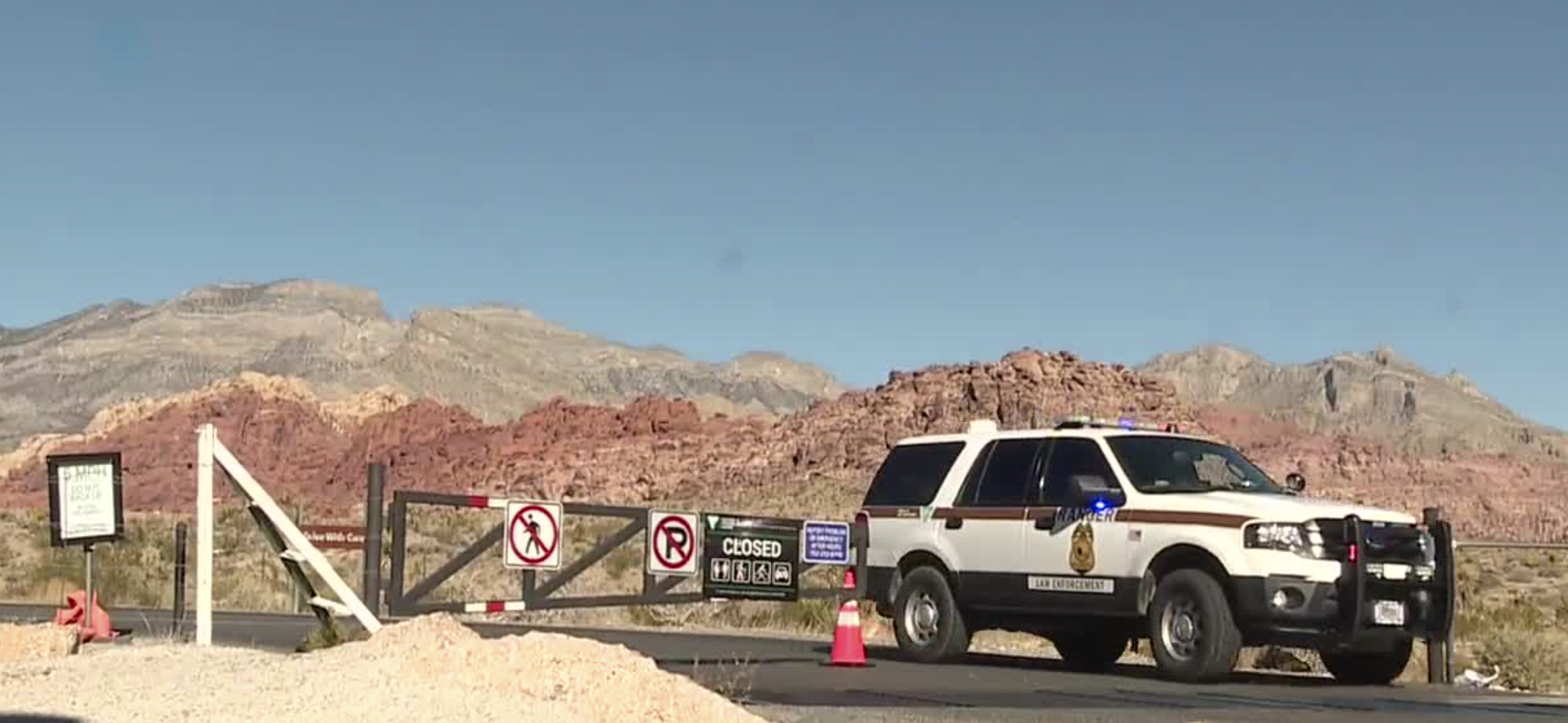 NHP shoots man after ramming police vehicles at Red Rock Canyon