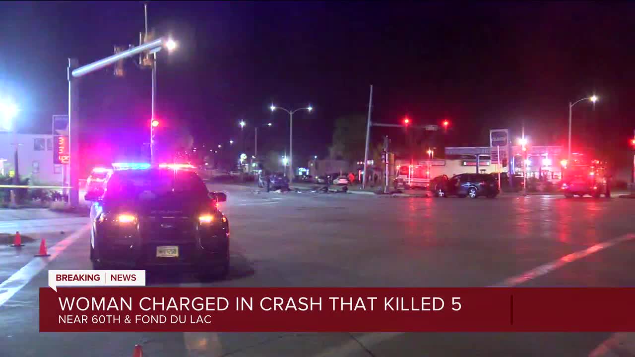 Woman charged in crash that killed five near 60th and Fond Du Lac