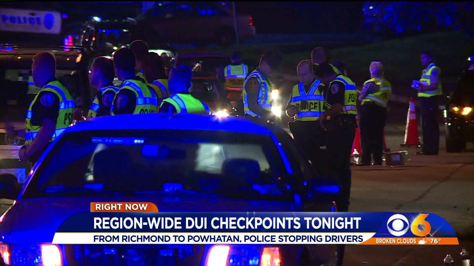 Richmond Police to participate in regionwide DUI checkpoints