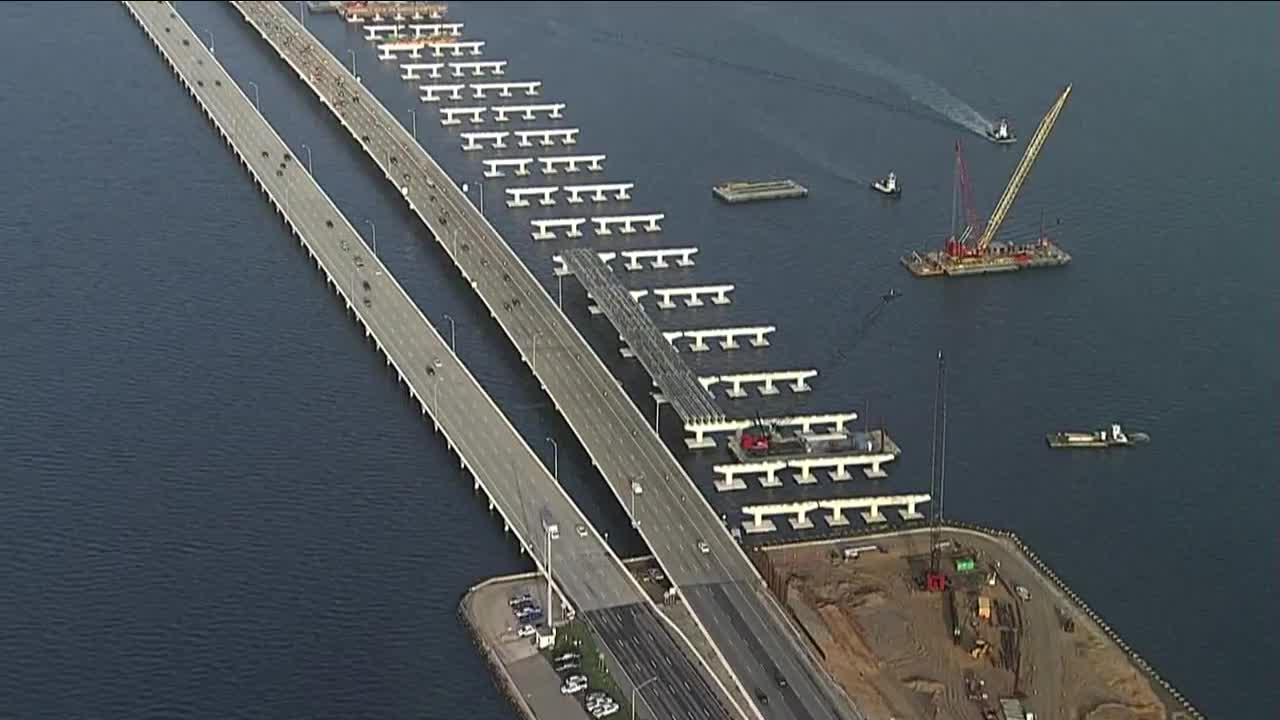 Southbound lanes of Howard Frankland Bridge reopen