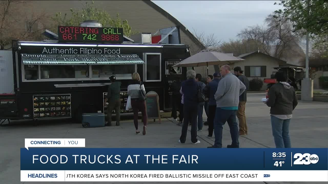 Food trucks at the Kern County Fairgrounds